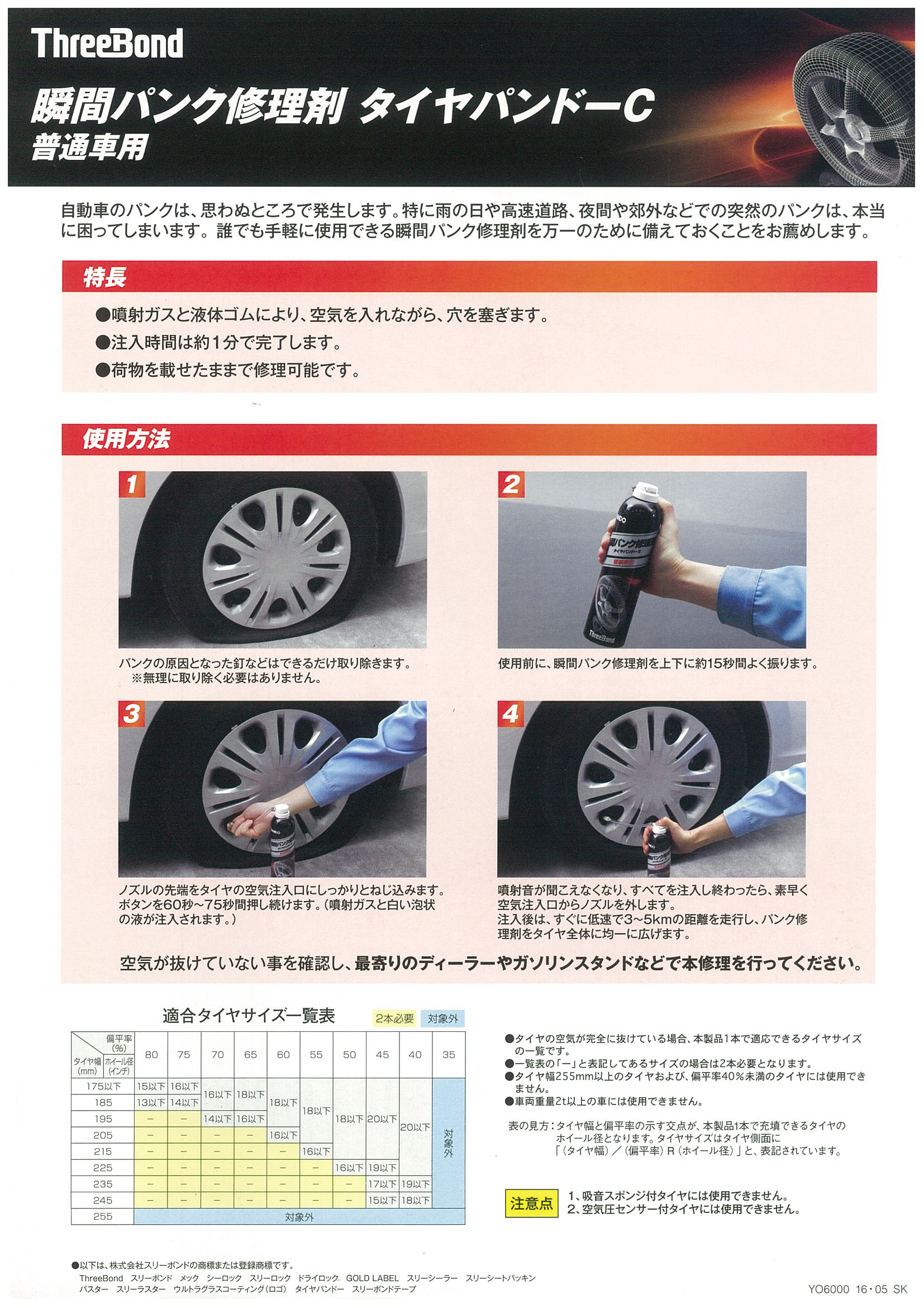 突然のパンクに新商品です 東四国スバル株式会社