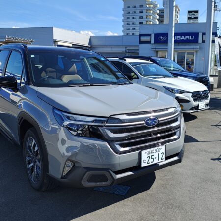 新しいFORESTERの試乗車入りました🚙